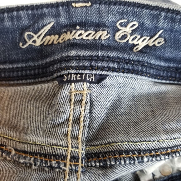 @American Eagle Womens Jeans Sz 4 Original Boot - Picture 4 of 5